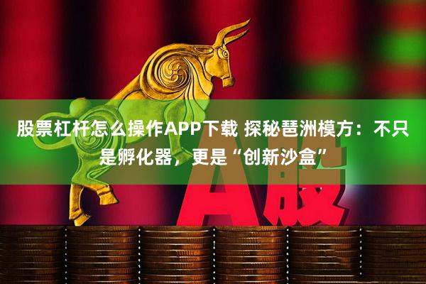 股票杠杆怎么操作APP下载 探秘琶洲模方：不只是孵化器，更是“创新沙盒”