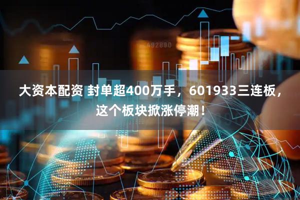 大资本配资 封单超400万手，601933三连板，这个板块掀涨停潮！